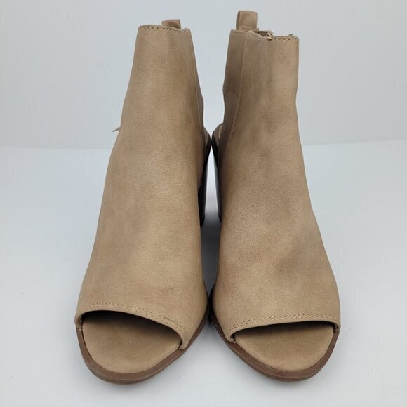 CIRCUS Sam Edelman Kammi Tan Faux Leather Cutout/Open Toe Ankle Boot 8.5 - Picture 4 of 12